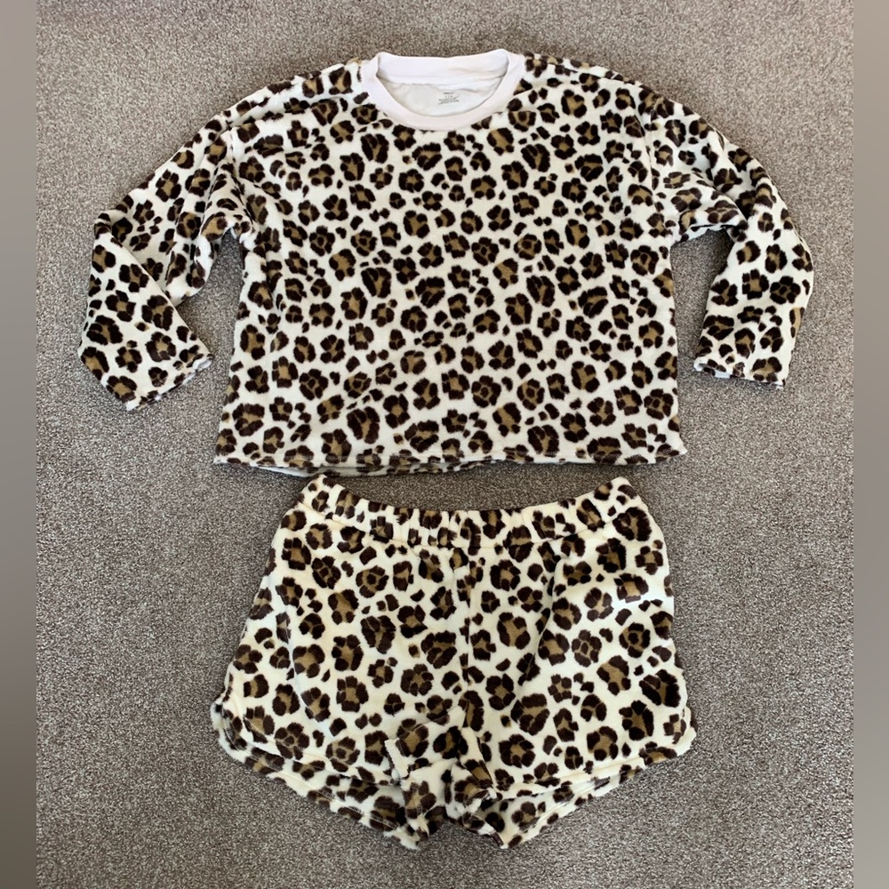 Aerie Leopard PJ set